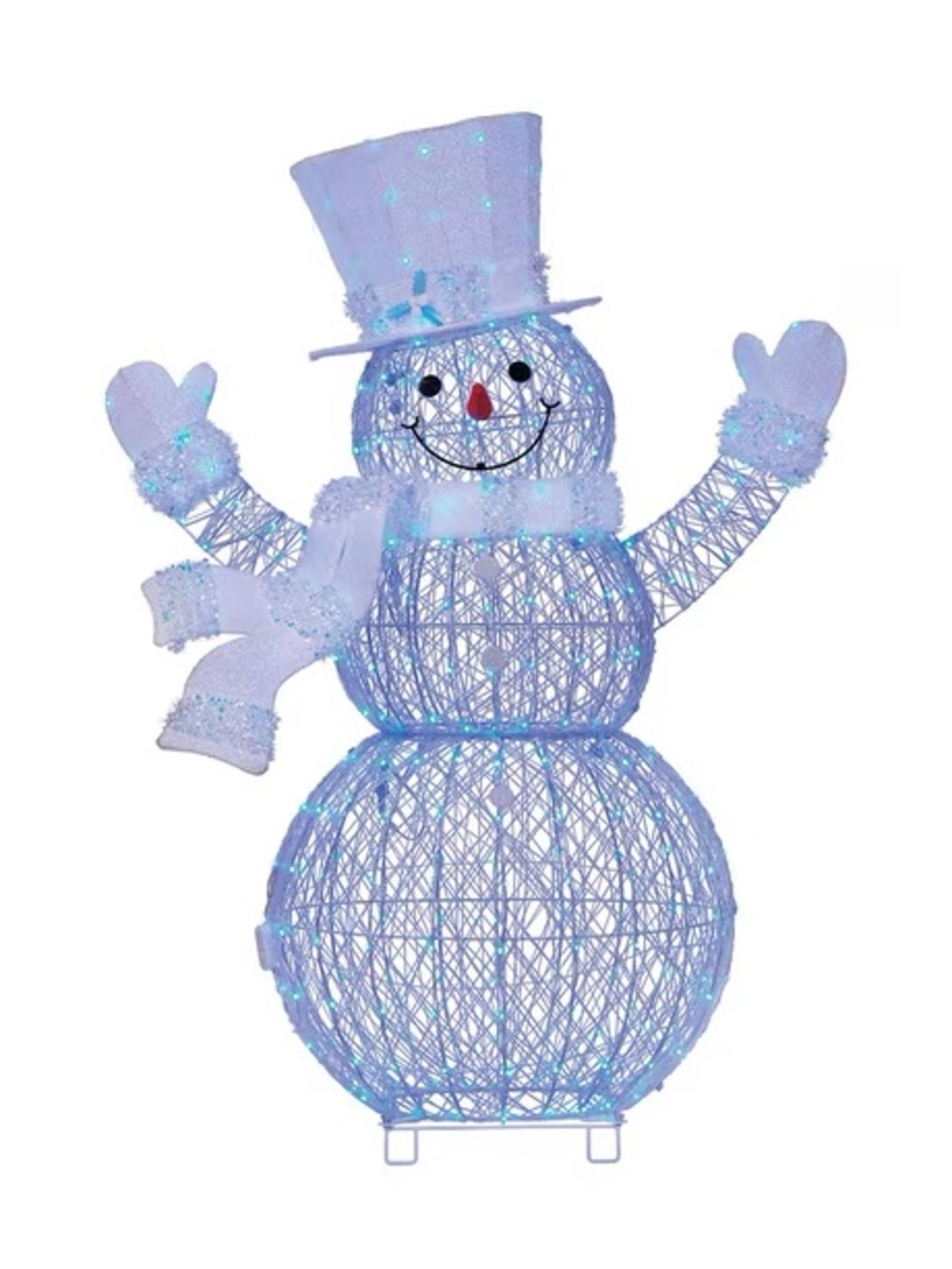 5' Pre-Lit Color Changing Snowman - Picture 4 of 7